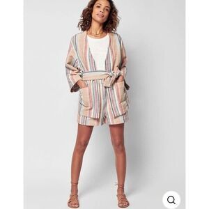 NEW Faherty Mykonos Jacket in Surfrider Stripe Size Medium‎ $198 Cotton